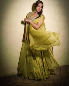 Neha Dhupia Stuns In A Green Ethnic Outfit For Diwali 2023; Check Out Pics