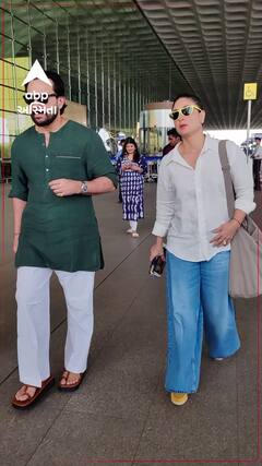 Kareena Kapoor | એક્ટ્રેસ કરીના કપૂર પરિવાર સાથે એરપોર્ટ પર થઈ સ્પોટ