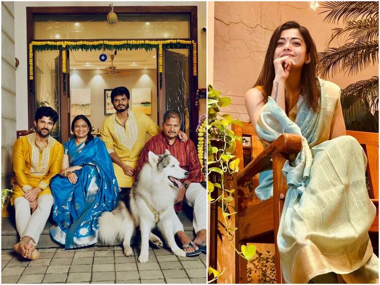 Rashmika celebrates Diwali with Vijay Deverakonda family Rashmika Mandanna: విజయ్ దేవరకొండ ఇంట్లో రష్మిక దివాళి సెలెబ్రేషన్స్ - మరోసారి దొరిపోయిందంటన్న ఫ్యాన్స్!