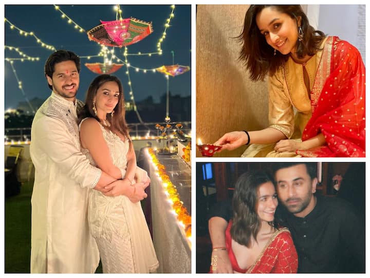 After spending Diwali with their families, Bollywood stars posted photos and videos on social media. Take a look at how they celebrated the festival of lights.