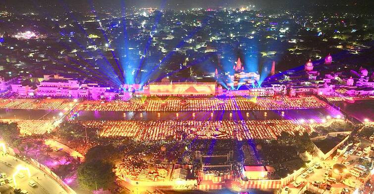 Modi shared beautiful pictures of Deepotsav in Ayodhya city Diwali in Ayodhya:  ਪ੍ਰਧਾਨ ਮੰਤਰੀ ਮੋਦੀ ਨੇ ਅਯੁੱਧਿਆ ਸ਼ਹਿਰ ਵਿੱਚ ਦੀਪ ਉਤਸਵ ਦੀਆਂ ਖੂਬਸੂਰਤ ਤਸਵੀਰਾਂ ਕੀਤੀਆਂ ਸਾਂਝੀਆਂ