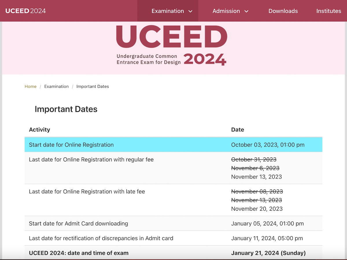 UCEED, CEED 2024: IIT Bombay To Close Regular Registrations Today ...