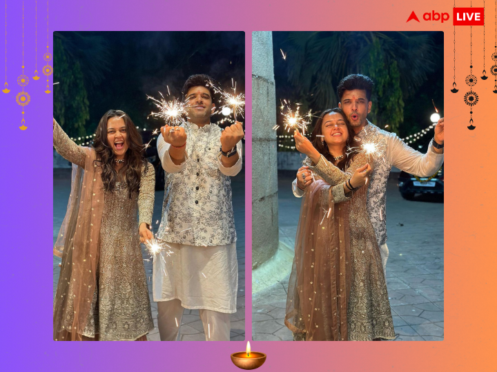 Karan Kundrra Tejasswi Prakash Diwali Pics: टीवी इंडस्ट्री के हॉट कपल तेजस्वी प्रकाश और करण कुंद्रा बीती रात एकसाथ सेलिब्रेट की. जिसके तस्वीरें अब एक्ट्रेस ने सोशल मीडिया के जरिए फैंस के साथ शेयर की.