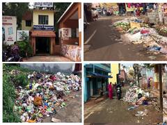 வத்தலக்குண்டுவில் நகர் முழுவதும் மலைபோல் தேங்கியுள்ள குப்பைகள்; துர்நாற்றம் வீசி தொற்றுநோய் பரவும் அபாயம்