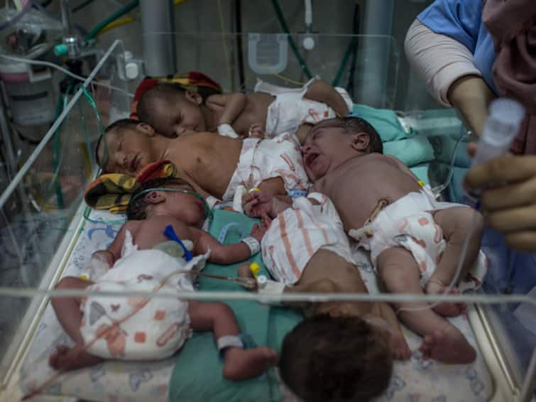 Israel Hamas War Gaza Al Shifa Hospital Newborn Babies Wrapped In Foil Placed Near Hot Water Doctors Struggle Wrapped In Foil, Placed Near Hot Water: How Doctors At Gaza Hospital Struggle To Keep Newborns Live