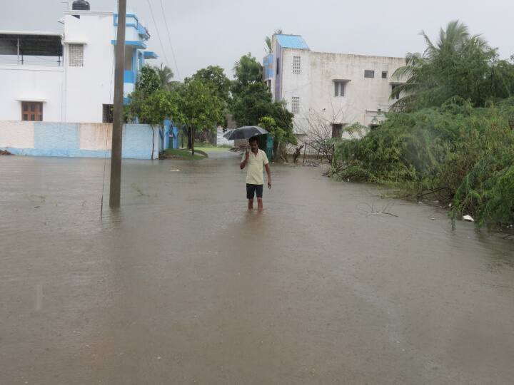 TN Rain Nagai district collectorate near area South Shivashakti residential separate island surrounded by rain water TNN நாகை மாவட்ட ஆட்சியர் அலுவலகம் அருகே மழை நீரால்  தனி தீவாக காட்சியளிக்கும் குடியிருப்பு பகுதி