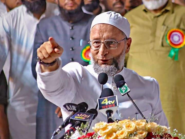 Telangana Assembly Election AIMIM Chief Asaduddin Owaisi Hits Congress Chief Revanth Reddy As RSS Agent