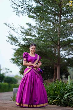 Sheena Chohan : మాలీవుడ్ టు టాలీవుడ్ వయా హాలీవుడ్ - హాఫ్ శారీలో షీనా చౌహన్ 