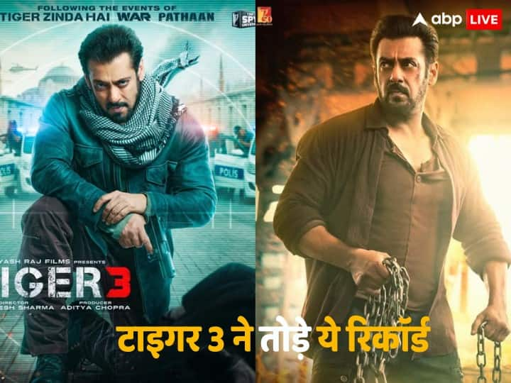 Tiger 3 Records: सलमान  की 'टाइगर 3' सिनेमाघरों में रविवार को रिलीज हुई थी और महज दो दिनों में इस फिल्म ने कई रिकॉर्ड ब्रेक कर दिए हैं. चलिए यहां जानते हैं 'टाइगर 3' ने अब तक कितने रिकॉर्ड तोड़े हैं?