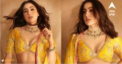 Sara Ali Khan: ਯੈਲੋ ਲਹਿੰਗਾ ਪਾ ਕੇ ਸਾਰਾ ਅਲੀ ਖਾਨ ਨੇ ਖਿੱਚਿਆ ਸਭ ਦਾ ਧਿਆਨ, ਅਦਾਕਾਰਾ ਦੇ ਦੇਸੀ ਲੁੱਕ ਦੇ ਦੀਵਾਨੇ ਹੋਏ ਪ੍ਰਸ਼ੰਸਕ