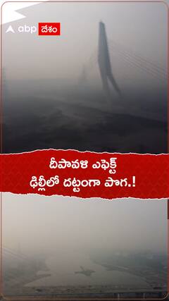 దీపావళి ఎఫెక్ట్..ఢిల్లీలో దట్టమైన పొగ.!