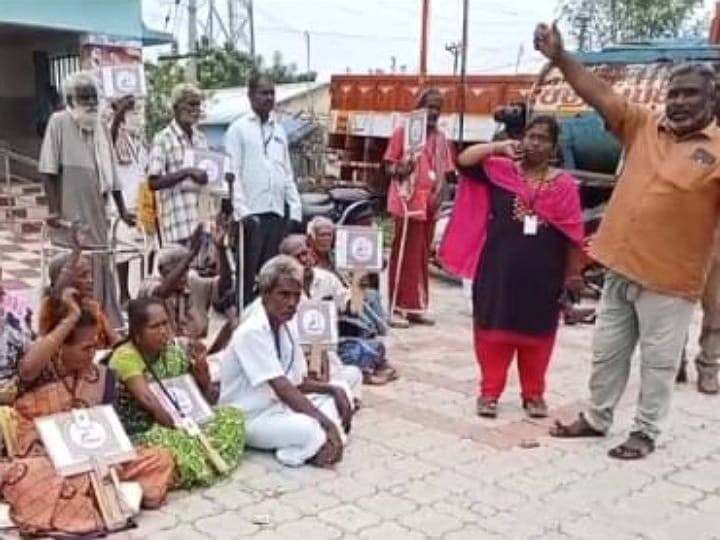 Karur news Handicapped protested demanding various demands TNN கரூரில் பல்வேறு கோரிக்கைகளை வலியுறுத்தி மாற்றுத்திறனாளிகள் ஆர்ப்பாட்டம்