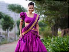 Sheena Chohan : మాలీవుడ్ టు టాలీవుడ్ వయా హాలీవుడ్ - హాఫ్ శారీలో షీనా చౌహన్ 