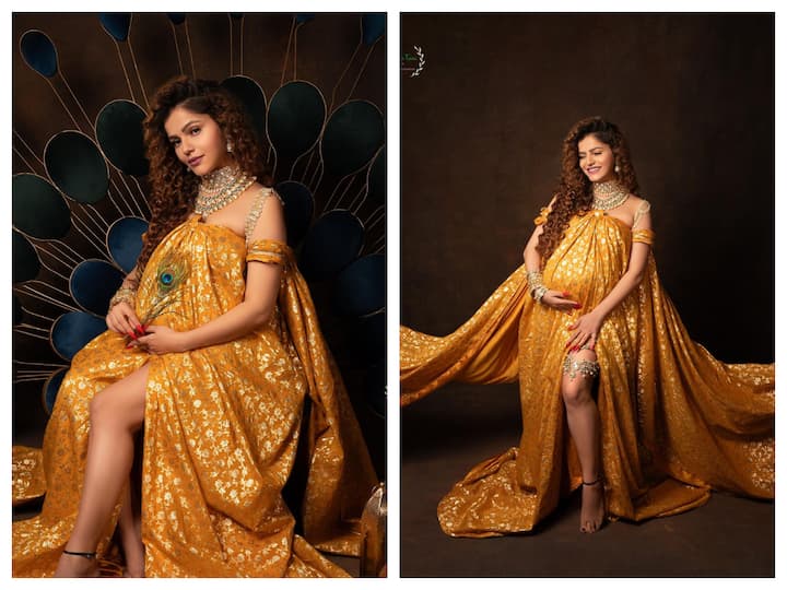 Mom-to-be Rubina Dilaik dropped a few photos from her latest maternity shoot on Instagram.