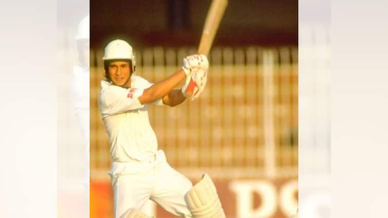 Sachin Tendulkar made his international debut against Pakistan in Karachi Sachin Tendulkar: পাকিস্তানের বিরুদ্ধে করাচিতে আজকের দিনেই আন্তর্জাতিক ক্রিকেটে অভিষেক সচিনের