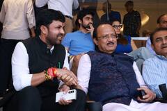 अजित पवार थेट वानखेडेवर, भारत-न्यूझीलंड सामन्याचा घेतला आनंद, विराटच्या फटकेबाजीवर टाळ्याही वाजवल्या