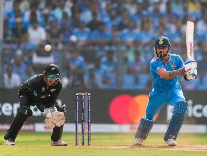 ODI World Cup 2023 India give target 398  runs against New Zealand Semi Final Innings highlights Wankhede Stadium IND vs NZ: कोहली की विराट पारी, श्रेयस का शानदार शतक और गिल की तूफानी बल्लेबाज़ी, न्यूज़ीलैंड को मिला 398 का लक्ष्य