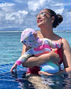 Bipasha Basu And Karan Singh Grover Celebrate Daughter Devi’s Birthday In Maldives; See Pics