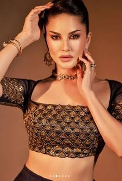 Sunny Leone: ਟ੍ਰੇਡਿਸ਼ਨਲ ਲੁੱਕ ਦੇ ਨਾਲ ਸੰਨੀ ਲਿਓਨ ਨੇ ਲਾਇਆ ਹੌਟਨੈੱਸ ਦਾ ਤੜਕਾ, ਵੇਖੋ ਤਸਵੀਰਾਂ