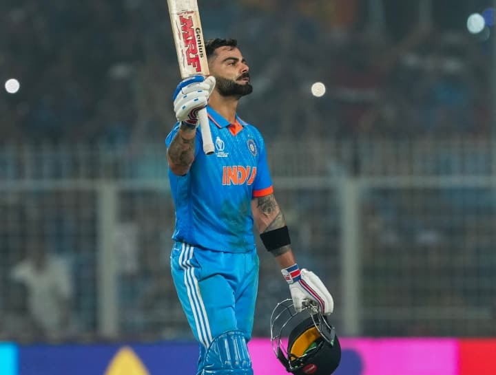 Virat Kohli Creates History Beats Sachin Tendulkar Record Most Runs in Single World Cup IND vs NZ Semi Final Virat Kohli: વિરાટ કોહલીએ તોડ્યો સચિનનો વધુ એક મોટો રેકોર્ડ, વર્લ્ડકપમાં આ મામલે બન્યો નંબર-1