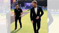 IND vs NZ: ক্রিকেটের মাঠে ফুটবল আইকন, ওয়াংখেড়েতে সচিনের পাশে বসে রোহিতদের খেলা দেখলেন বেকহ্যাম