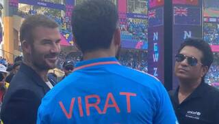 IND vs NZ: સચિન તેંડુલકર સાથે મેચ જોવા પહોંચ્યો ઇગ્લેન્ડનો મહાન ફૂટબોલર ડેવિડ બેકહમ, કોહલી સાથે કરી મુલાકાત