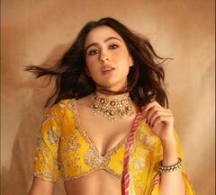 Sara Ali Khan PHOTO: યલો લહેંગામાં પ્રિન્સેસ લાગી સારા અલી ખાન, જુઓ ગ્લેમરસ તસવીરો