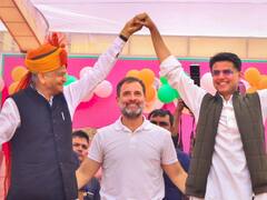Rajasthan Election: मंच पर इस अंदाज में दिखे CM गहलोत और पायलट, राहुल गांधी बोले- 'कांग्रेस पार्टी यहां...'