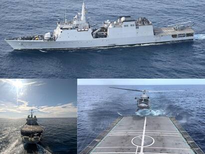 INDIAN NAVY COMPLETES SECOND GULF OF GUINEA ANTI PIRACY PATROL with INS SUMEDHA INDIAN NAVY: கடற்கொள்ளைக்கு செக்! இந்திய கடற்படையின் மூவ்! கினியா வளைகுடாவில் ஐஎன்எஸ் சுமேதா ரோந்து வெற்றி