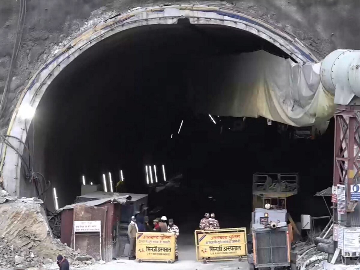 Uttarkashi Tunnel Collapse New Drilling Machine Installed At Silkayara ...