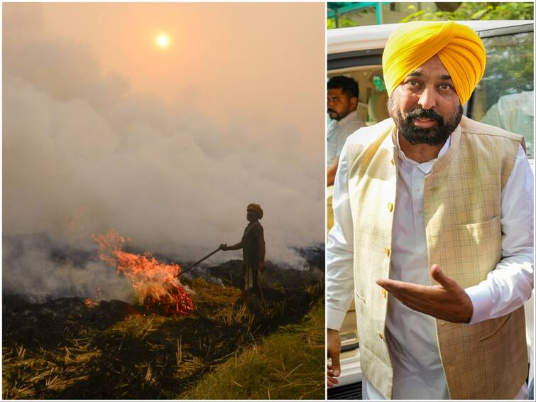 Punjab Stubble Burning CM Bhagwant Mann Gurbani Farm fires Delhi Air pollution AQI Punjab CM Bhagwant Mann Refers To Teachings Of Sikh Gurus To Urge Farmers To Stop Stubble Burning