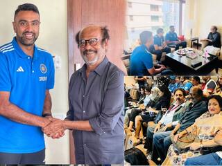 Ashwin Meets Rajni: உலக கோப்பை போட்டிக்கு இடையே குட்டி மீட்டிங்... சூப்பர் ஸ்டாருடன் அஸ்வின்! போட்டோ வைரல்