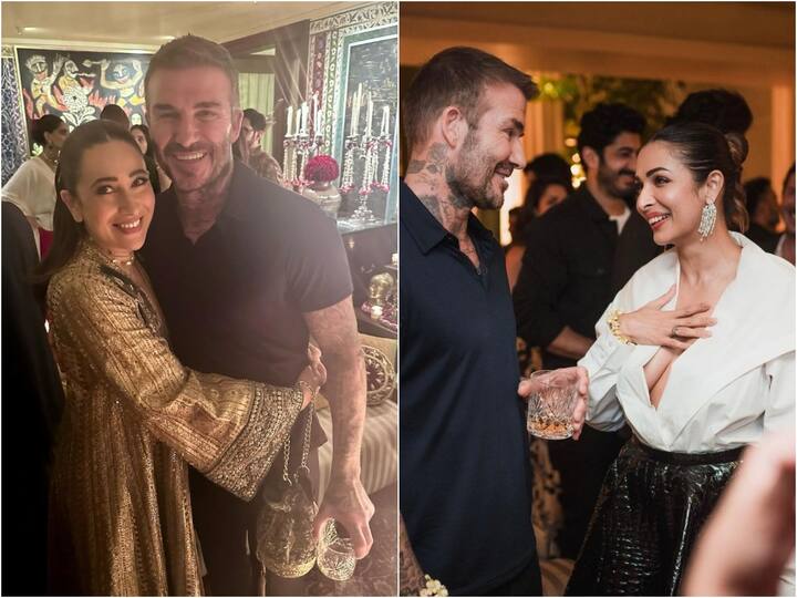 David Beckham was the guest of honor at a star-studded dinner party hosted by Sonam Kapoor and her husband Anand Ahuja.
