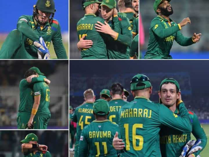 AUS vs SA: ऑस्ट्रेलिया के खिलाफ सेमीफाइनल में साउथ अफ्रीका को 3 विकेट से हार का सामना करना पड़ा. इस हार के बाद साउथ अफ्रीकी खिलाड़ी बेहद भावुक नजर आए.