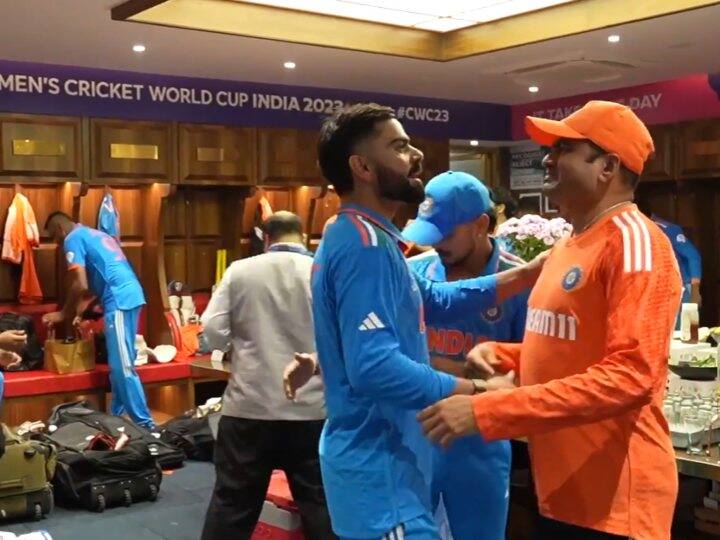 World Cup 2023 team india celebration after reach in final win against new zealand mumbai Watch: विश्व कप 2023 के फाइनल में पहुंचने के बाद टीम इंडिया के ड्रेसिंग रूम में कैसा था माहौल, देखें वीडियो
