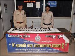ऑनलाइन चाकू खऱीदने वाले युवाओं पर बस्तर पुलिस का एक्शन, जब्त किए गए हथियार