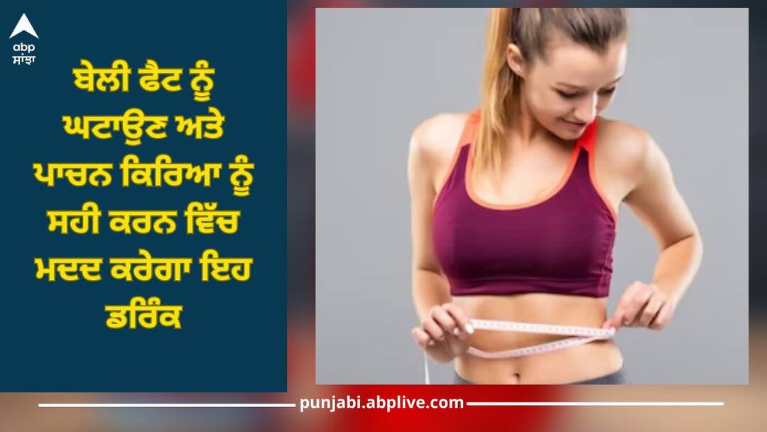 Belly Fat: This drink will help reduce belly fat and improve digestion Belly Fat: ਬੇਲੀ ਫੈਟ ਨੂੰ ਘਟਾਉਣ ਅਤੇ ਪਾਚਨ ਕਿਰਿਆ ਨੂੰ ਸਹੀ ਕਰਨ ਵਿੱਚ ਮਦਦ ਕਰੇਗਾ ਇਹ ਡਰਿੰਕ