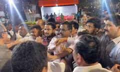 Shiv Sena Clash :  मुंबईतील बाळासाहेबांच्या स्मृतीस्थळावर ठाकरे-शिंदे गटात राडा; पाहा फोटो