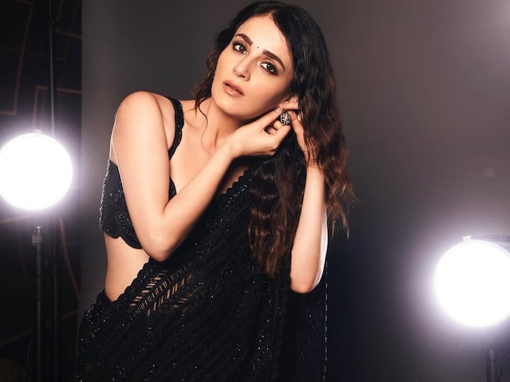 Check out how Radhika Madan is making a fashion statement in a black saree.