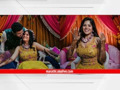 Amruta Deshmukh Prasad Jawade : मेहंदी है रचने वाली... अमृता देशमुखच्या हातावर रंगली प्रसाद जवादेच्या नावाची मेहंदी