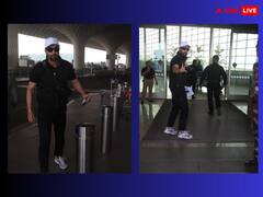 Animal के प्रमोशन के बीच एयरपोर्ट पर स्पॉट हुए Ranbir Kapoor, ऑल ब्लैक लुक को एक्टर ने दिया स्टाइलिश ट्विस्ट, तस्वीरें हो रहीं वायरल