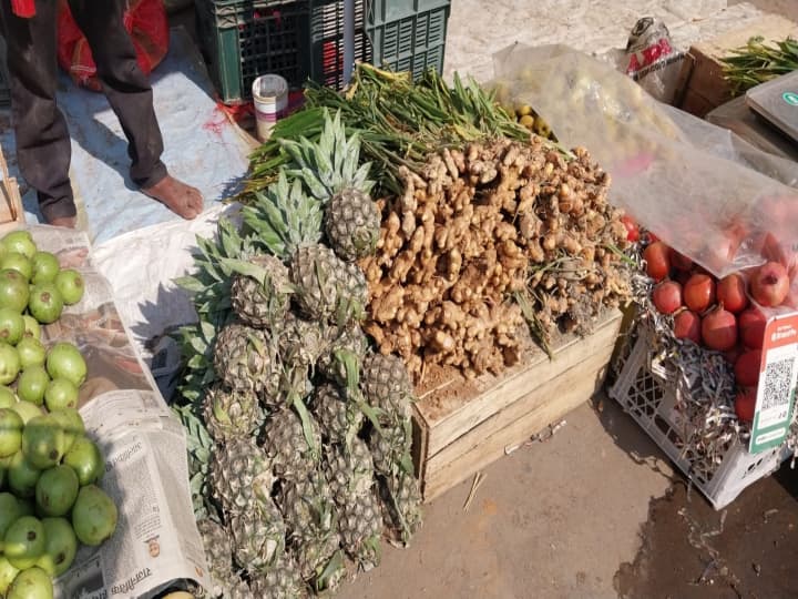 अनानास की कीमत साइज के अनुसार है. मतलब 40 से लेकर 100 रुपये तक प्रति अनानास बिक रहा है.