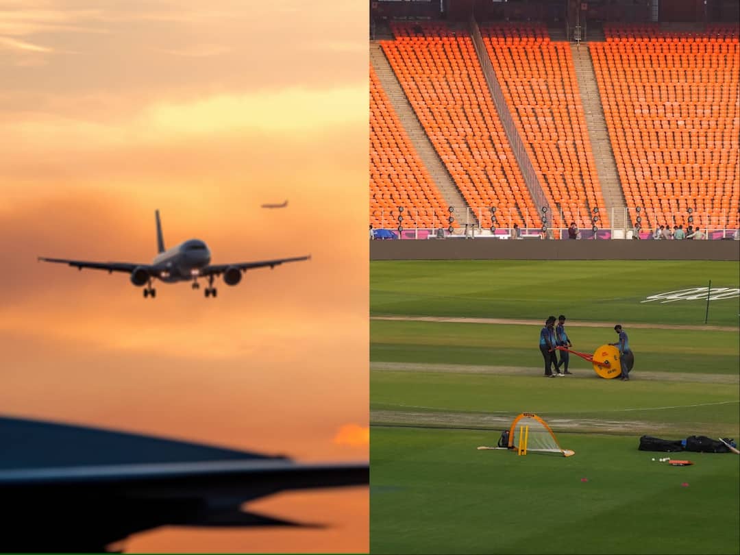 Ahead Of Ind Vs Aus ICC World Cup Final, Ahmedabad Airport Issues Advisory, Railways Puts Out Special Trains Ind Vs Aus ICC World Cup Final Ahmedabad Airport Issues Advisory Air Space Ahead Of Ind Vs Aus ICC World Cup Final, Ahmedabad Airport Issues Advisory, Railways Puts Out Special Trains