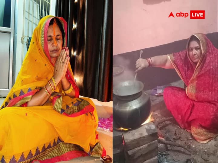 Chhath Puja 2023 BJP MLA Aruna Devi and Congress MLA Neetu Singh made Prasad and celebrated Chhath Puja In Nawada ann Chhath Puja 2023: नवादा में पवित्रता पूर्वक प्रसाद बनाकर व्रतियों ने किया खरना, MLA अरुणा देवी और नीतू सिंह ने भी की पूजा