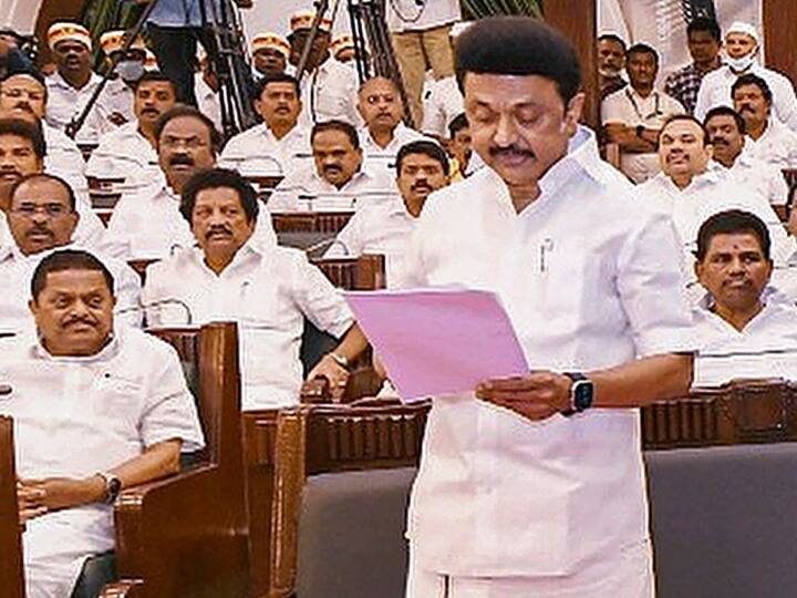 Tamil Nadu assembly Passes 10 Bills That Governor RN Ravi Returned Without Reason MK Stalin stinging attack on Centre गवर्नर के लौटाये 10 ब‍िल व‍िधानसभा में सर्वसम्‍मत‍ि से पार‍ित, एमके स्‍टाल‍िन बोले- गैर-बीजेपी राज्‍यों को परेशान कर रहा केंद्र