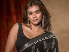 Hebah Patel Photos in Saree : బ్లాక్​ శారీలో డస్కీ లుక్​తో ఫోజులిచ్చిన కుమారి 34F