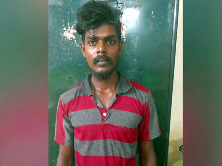 Arrested for trying to cut the policemen with a sickle while intoxicated. தேனி : விசாரணைக்கு சென்ற காவலர்களை மது போதையில் அரிவாளால் வெட்ட முயற்சி செய்தவர் கைது.