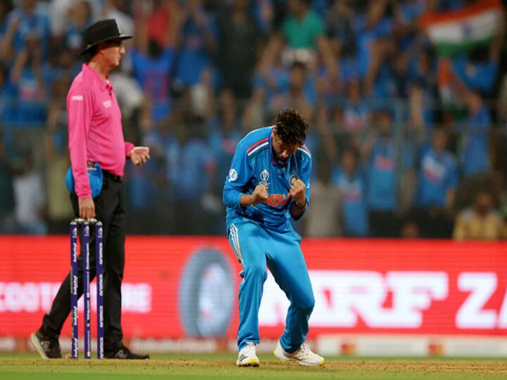 Glenn Maxwell vs Kuldeep Yadav is yet another match-up that would be the key. Maxwell has had trouble picking wrist spin and was dismissed by Kuldeep himself in the two teams meeting earlier in the tournament in Chennai. (Image Credit: Getty)