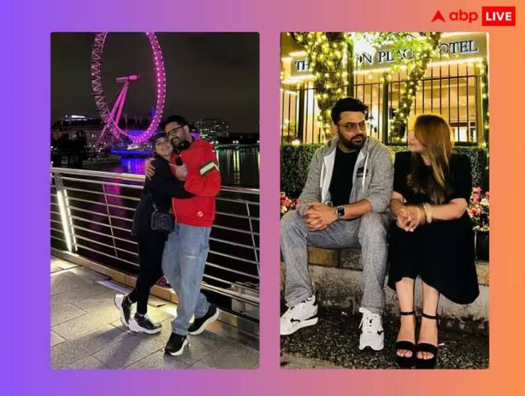 kapil sharma wished ginni chatrath on her birthday in comedian sharing pictures with wife  Ginni Chatrath ના જન્મદિવસ પર  Kapil Sharma એ ખાસ અંદાજમાં આપી શુભેચ્છા, તસવીર શેર કરી જાણો શું લખ્યું ?