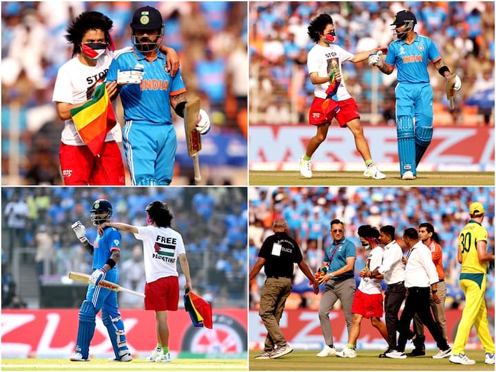 During the Cricket World Cup final between Australia and India in Ahmedabad, a pro-Palestine supporter managed to enter the pitch, disrupting the match and 